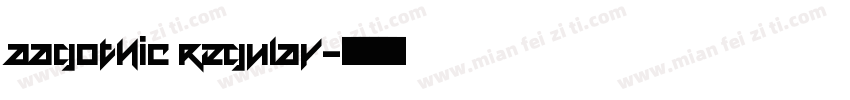 AaGothic Regular字体转换